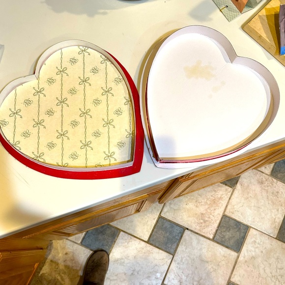 VTG RUSSELL STOVER VALENTINE FANCY HEART CHOCOLATE BOX RIBBON LACE ROSE 12” LOVE - Picture 9 of 9